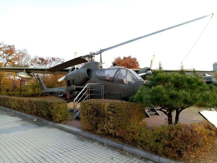 Helicopter Display at War Memorial of Korea