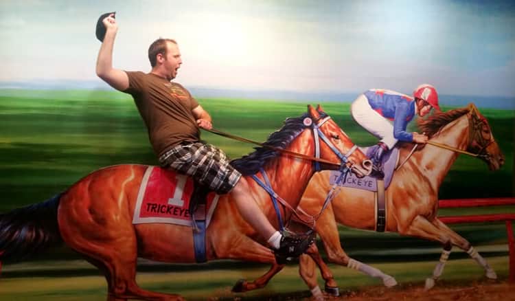 Ride the Horse Pose at Trick Eye Museum