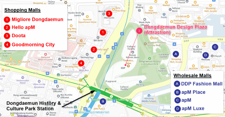 Dongdaemun Market Map