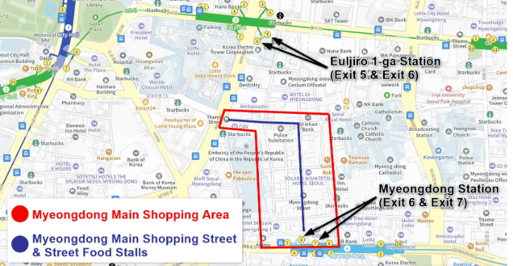 How to Get to Myeongdong Shopping Street