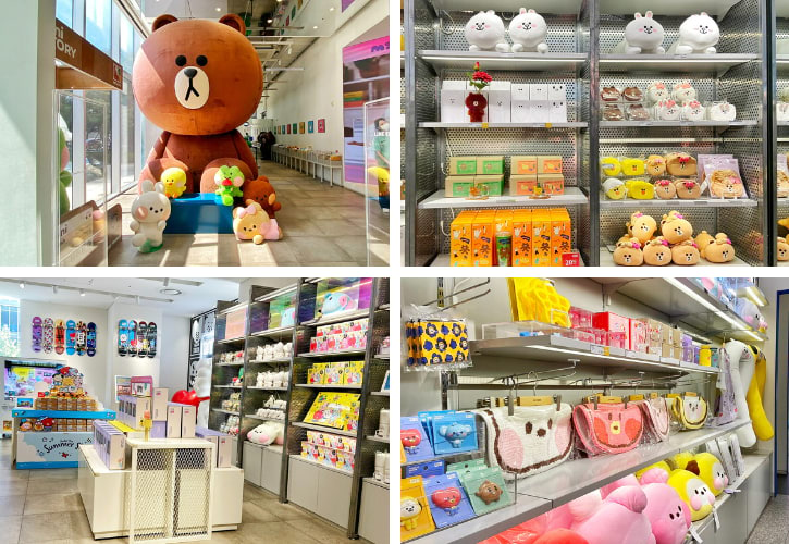 Colorful Display Items at Line Store