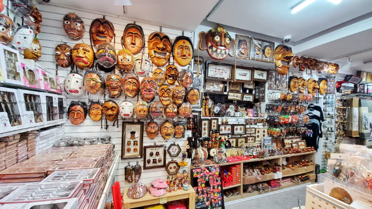 Traditional Masks Display