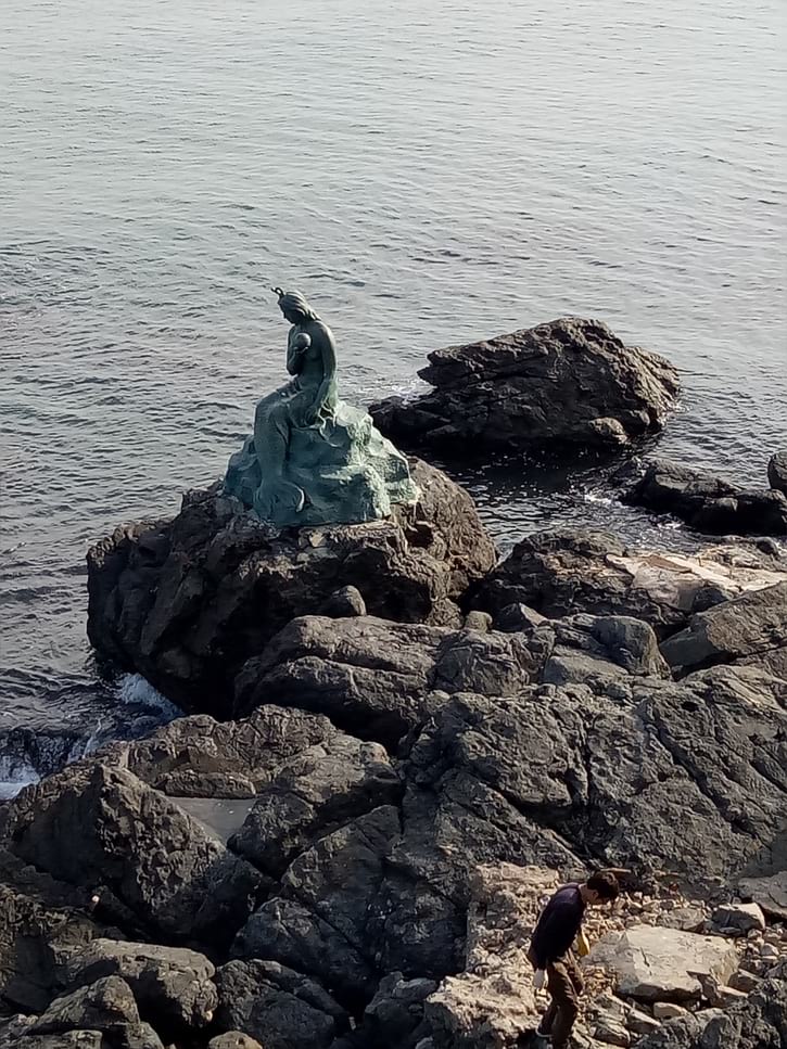 Dongbaek Island Mermaid Statue
