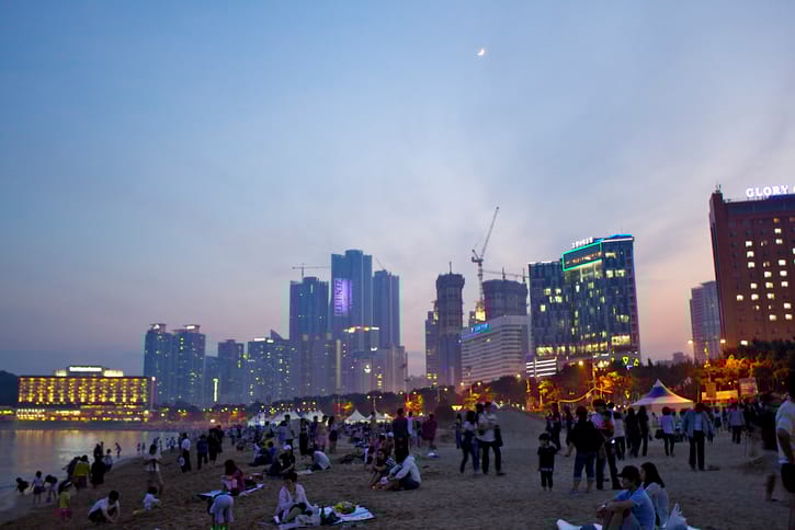 Haeundae Beach Night View