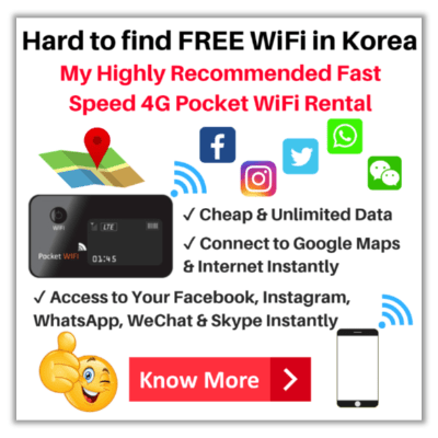 de Alta Velocidade 4G Pocket WiFi na Coreia