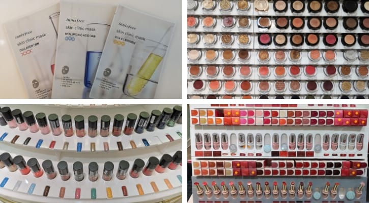 Korean Cosmetic Products in Myeongdong Shopping Street