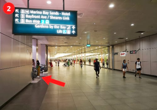 Bayfront MRT Station to Sands SkyPark Step 2