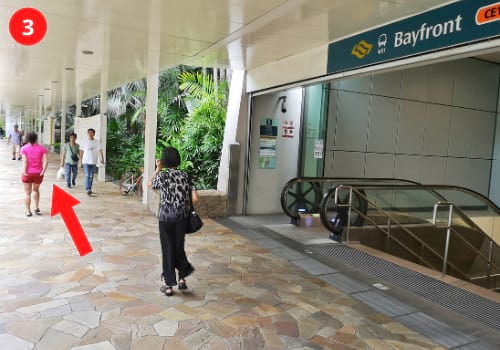 Bayfront MRT Station to Sands SkyPark Step 3