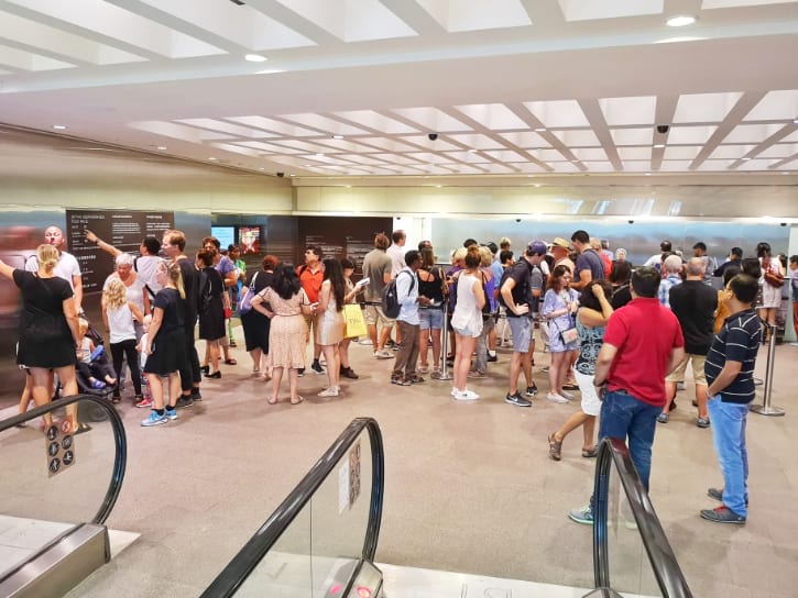 Marina Bay Sands SkyPark Ticket Counter