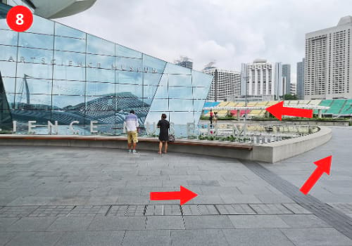 Step 8 Guide to ArtScience Museum from Bayfront MRT Station