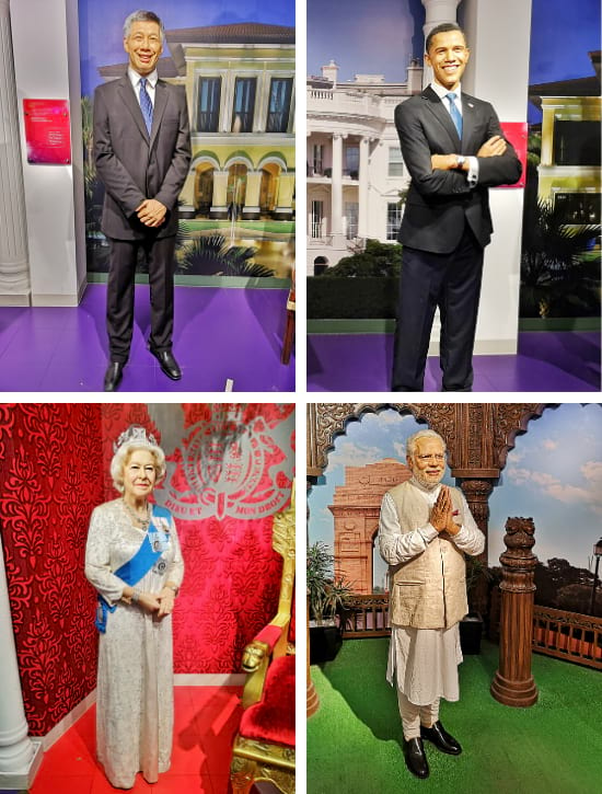 Lee Hsien Loong and Barack Obama Statues