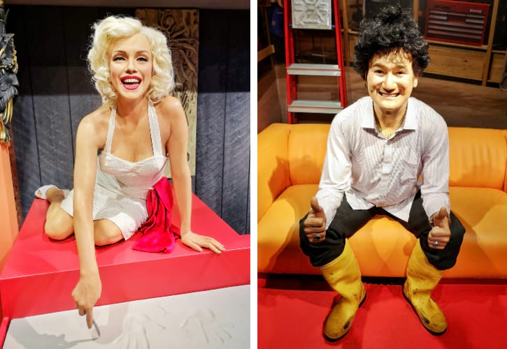 Marilyn Monroe and Phua Chu Kang Statues