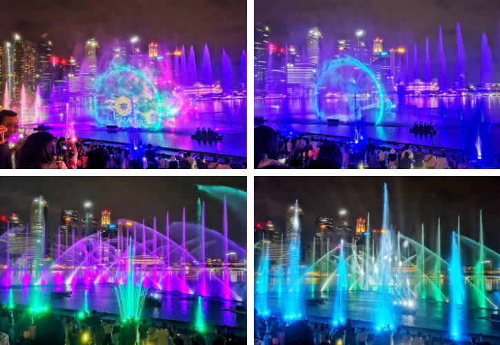 Spectra Light Show in Marina Bay Sands, a dazzling display of water, light, and sound