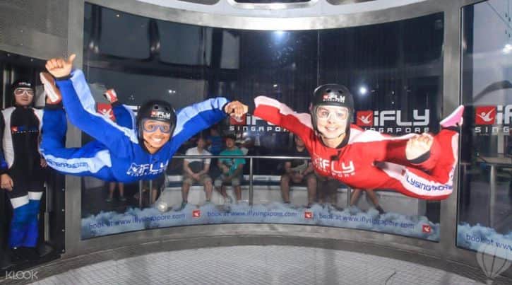 Feel the sensation of freefall with indoor skydiving at iFly Singapore