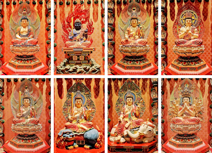 Variety of religious statues