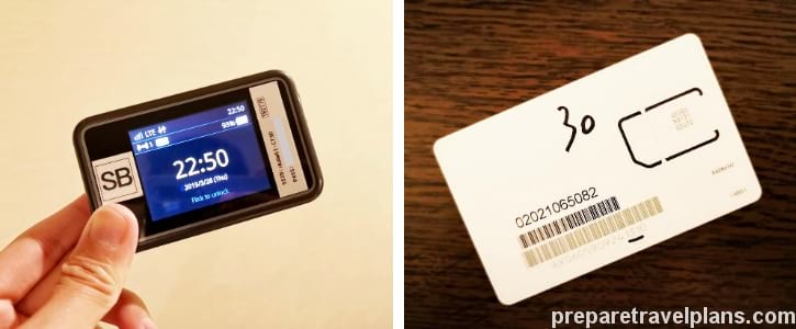 Pocket WiFi and Japan SIM Card