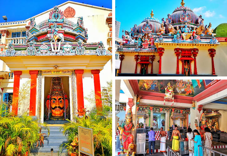 Hindu Statues at Sri Mariamman Temple