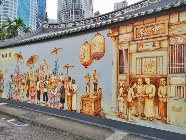 The Thian Hock Keng Wall Mural