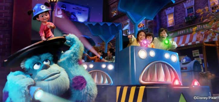 Monsters, Inc. Ride & Go Seek, a fun ride in Tokyo Disneyland