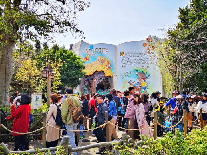 Pooh’s Hunny Hunt, one of Tokyo Disneyland top rides