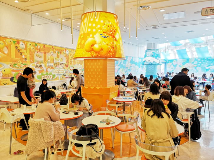 Dinning Area of Sanrio Rainbow World Restaurant