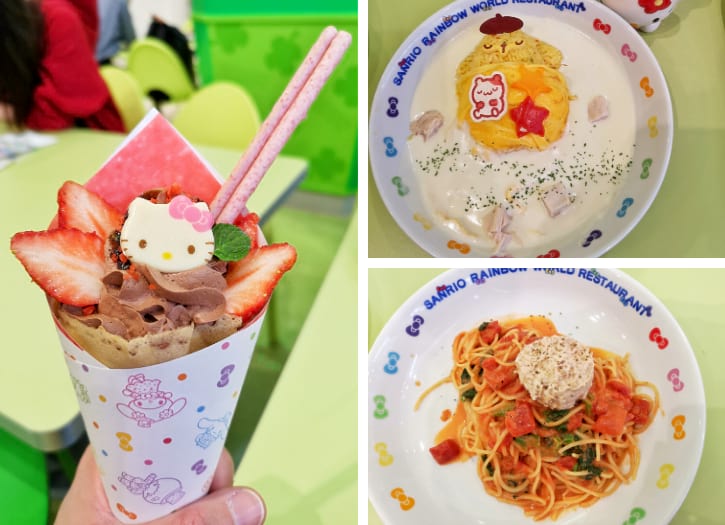 Sanrio Rainbow World Restaurant Food