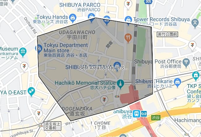 Shibuya Map