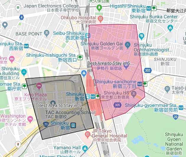 Shinjuku Map