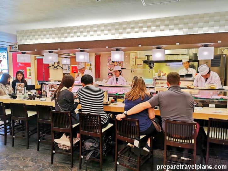 Sushi Restaurant in Tokyo