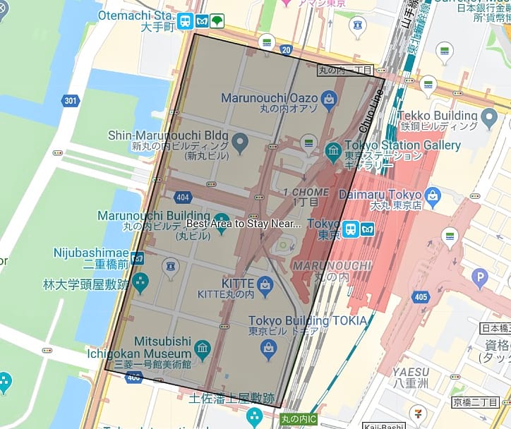 Tokyo Station Map