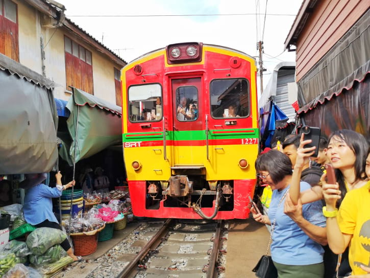 Maeklong Railway Market Train