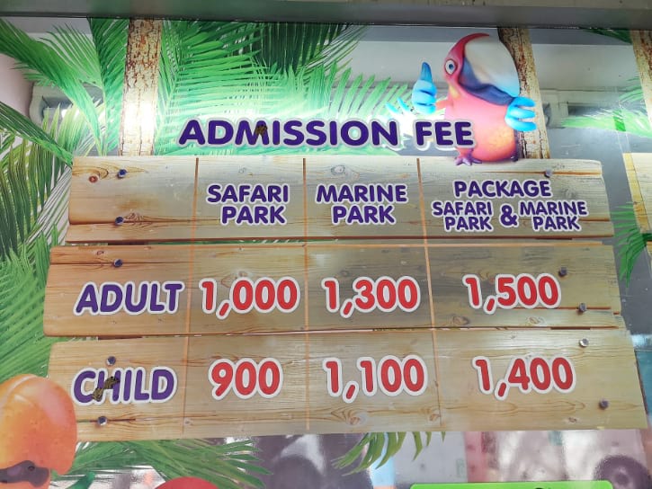 safari park tickets price