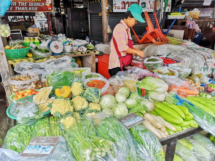 Vegetable Stall at the market