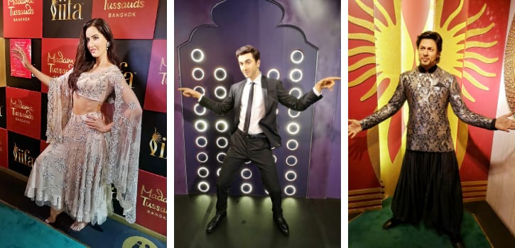 Katrina Kaif, Ranbir Kapoor and Shah Rukh Khan Wax Figures