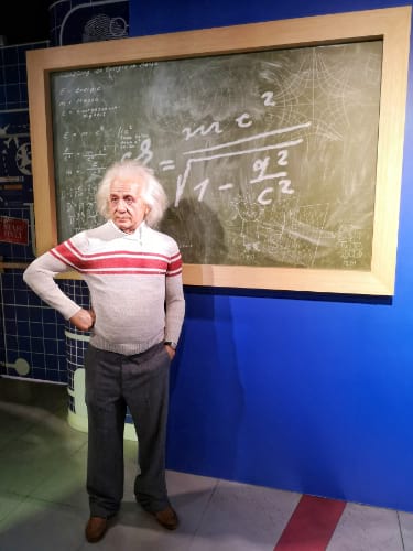 Albert Einstein Wax Figure