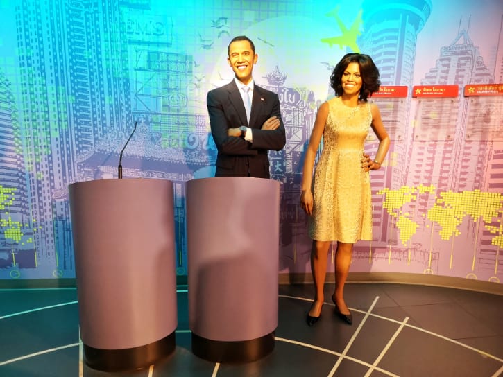 Barack Obama and Michelle Obama Wax Figure