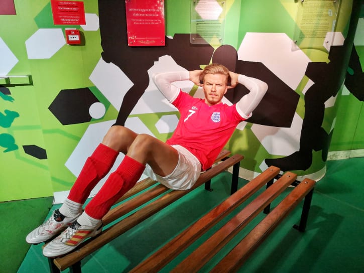 David Beckham Wax Figure