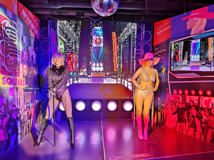 Lady Gaga and Madonna Wax Figure