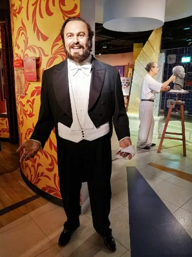 Luciano Pavarotti Wax Figure