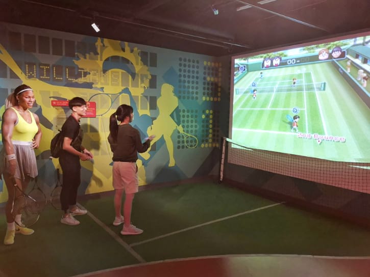 Tennis Game at Madame Tussauds Bangkok