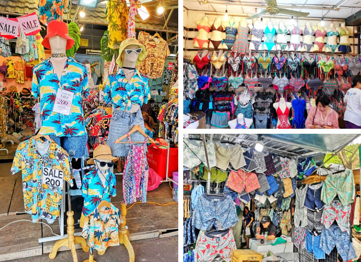 Underwear shop at Chatuchak weekend market, Bangkok, Thailand