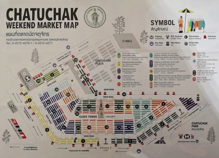 Chatuchak Weekend Market Map