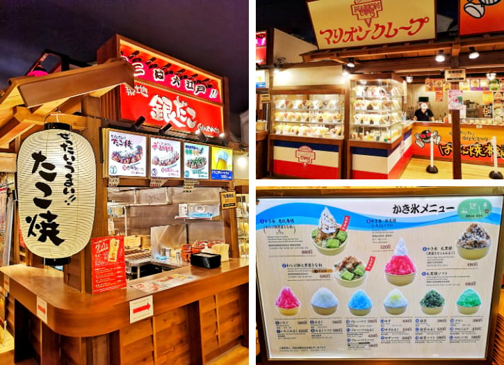 Gindaco Takoyaki, Ice Cream, Marion Crepes