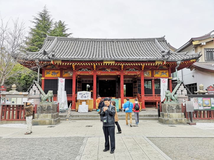 Scenic view of Asakusa Jinja, a historic Shinto shrine