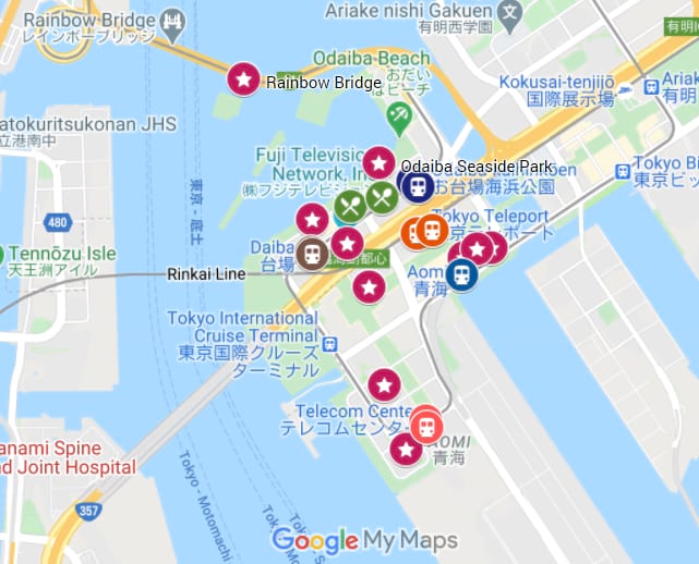 Odaiba Map