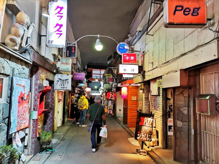 Shinjuku Golden Gai, a maze of vibrant alleys packed with eclectic bars