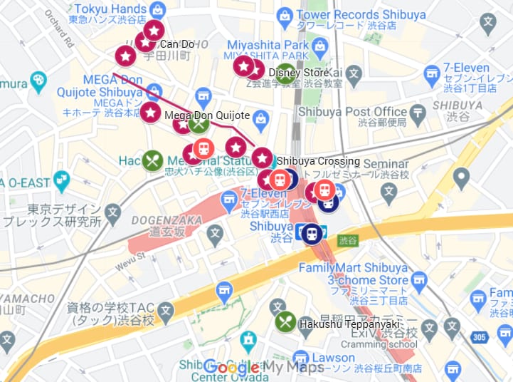 Shibuya Map