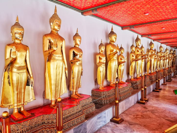 Standing Buddha Statues