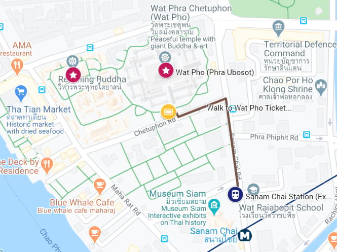 wat pho map