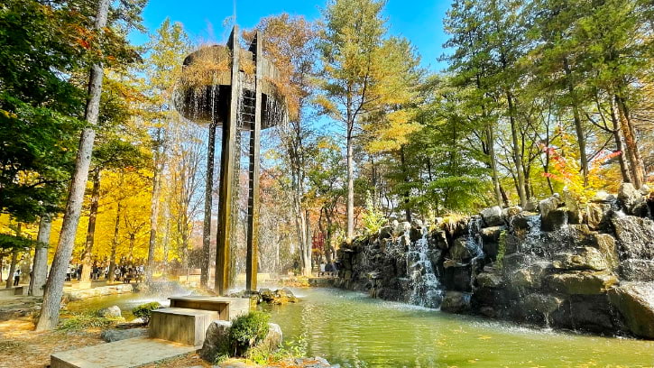 Nami Island Millennium Waterfall